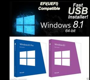 100% echte Windows 8,1 Prokleinschlüssel des kasten-Aktivierungs-Code-1 für 1 PC Installierung