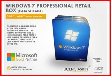 Globale Einzelhandels-Version Bereichs-Microsoft Windowss 7, Windows 7-Einzelhandels-Scheibe für Laptop