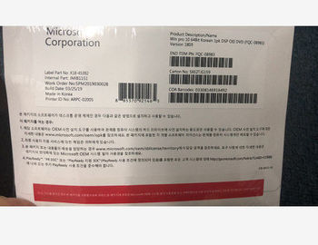 32/64 Bit-Windows 10 Pro-Soem-Satz mit DVD-Download-Koreaner-Sprache