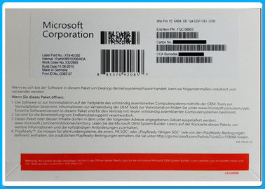Ursprüngliche Microsoft Windows 10 Pro-on-line-Aktivierung des Soem-Satz-Schlüssel-100%