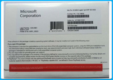 Microsoft Windows 10 Pro-Soem-Schlüssel für PC/Laptop Standard-Soem-Paket