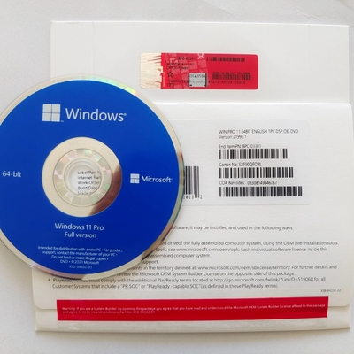 SCHLÜSSEL 64 gebissenes DVD FPP COA Microsoft Windows 11 Berufssoem-Paket