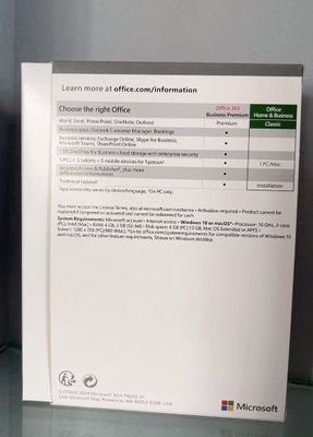 Office 2024 Home Business MAC / PC Bind Key Lebenszeit Office 2024 HB Einzelhandel Box