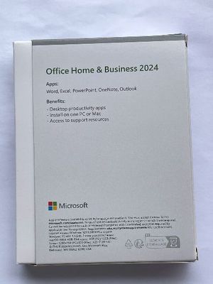 Office Home and Business 2024 Office HB 2021 Medienlose Box Vollpaket Bindungsschlüssel Einzelhandelskasse