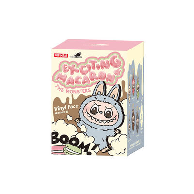 PopMARTS Authentische Labubu-Monster Spannende Macaron Blind Box Figur Plush Puppe Süßes Spielzeug Mysteriöse Boxen
