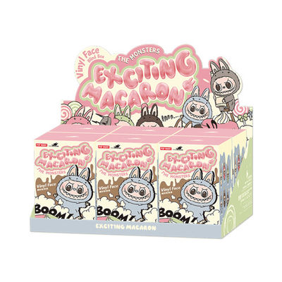 PopMARTS Authentische Labubu-Monster Spannende Macaron Blind Box Figur Plush Puppe Süßes Spielzeug Mysteriöse Boxen