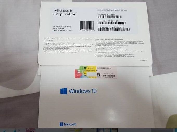 Ursprüngliche Fachmann Microsoft Windowss 10 on-line-Aktivierung Soem-Schlüssel-100%