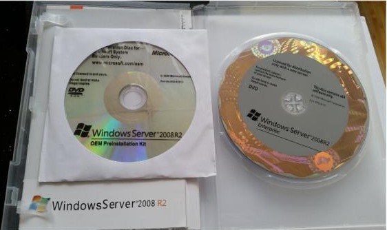 Soem-Paket 32bit 64 Server 2008 Bit-DVD Microsoft Windows Aufkleber dvd Scheibe Windows 2008 COA-R2 Geschäftsversion R2